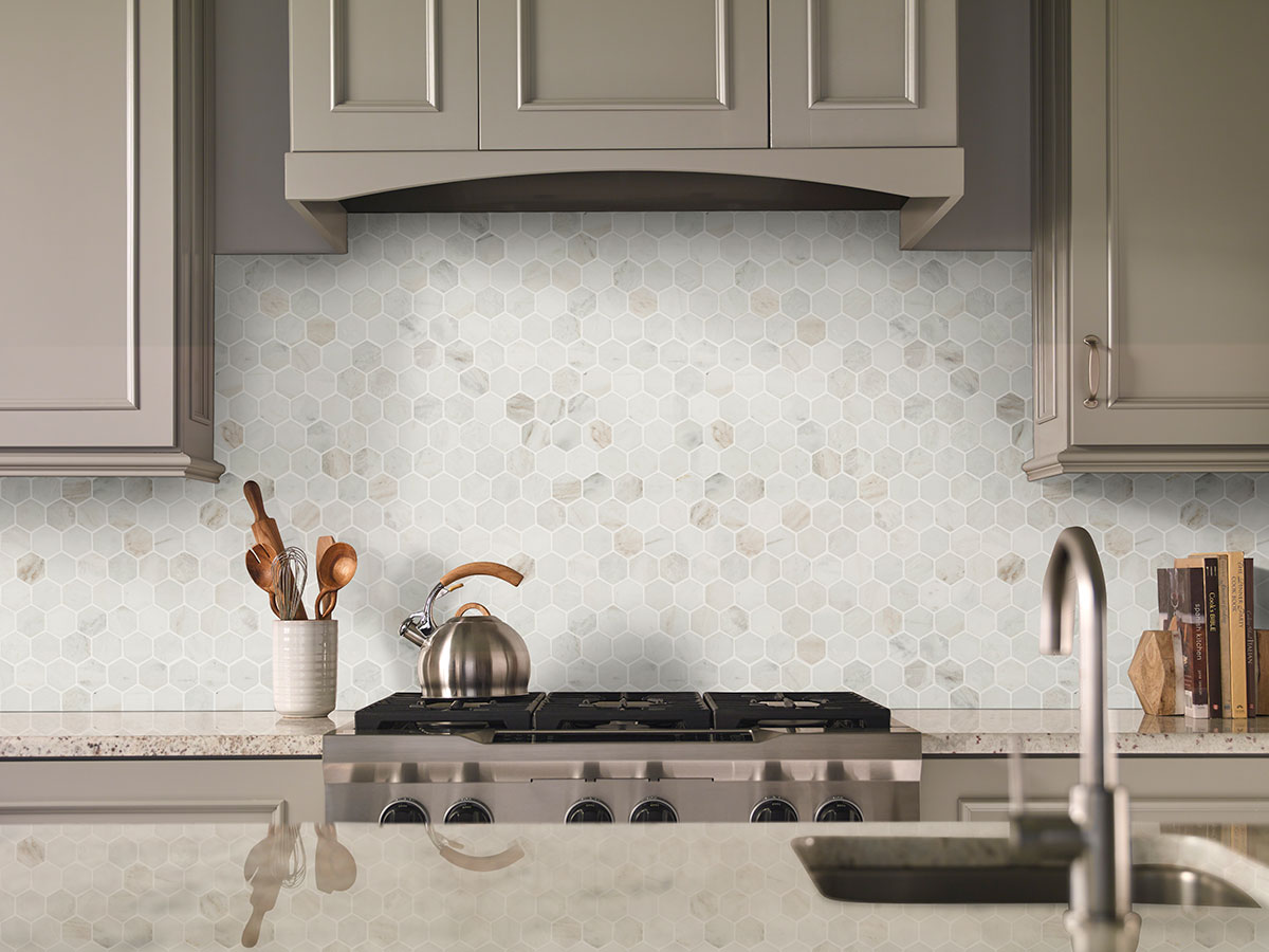 Arabescato Venato 2-Inch Hexagon Honed Marble Tile - Image 6