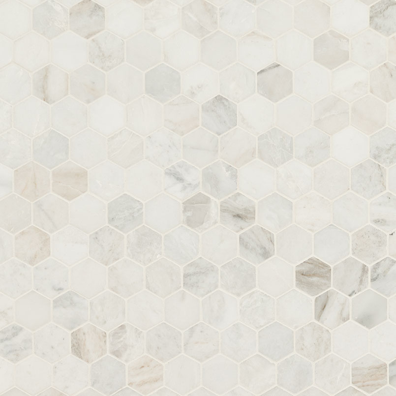 Arabescato Venato 2-Inch Hexagon Honed Marble Tile - Image 4