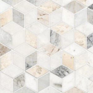 Arabescato Venato Cube Marble Tile