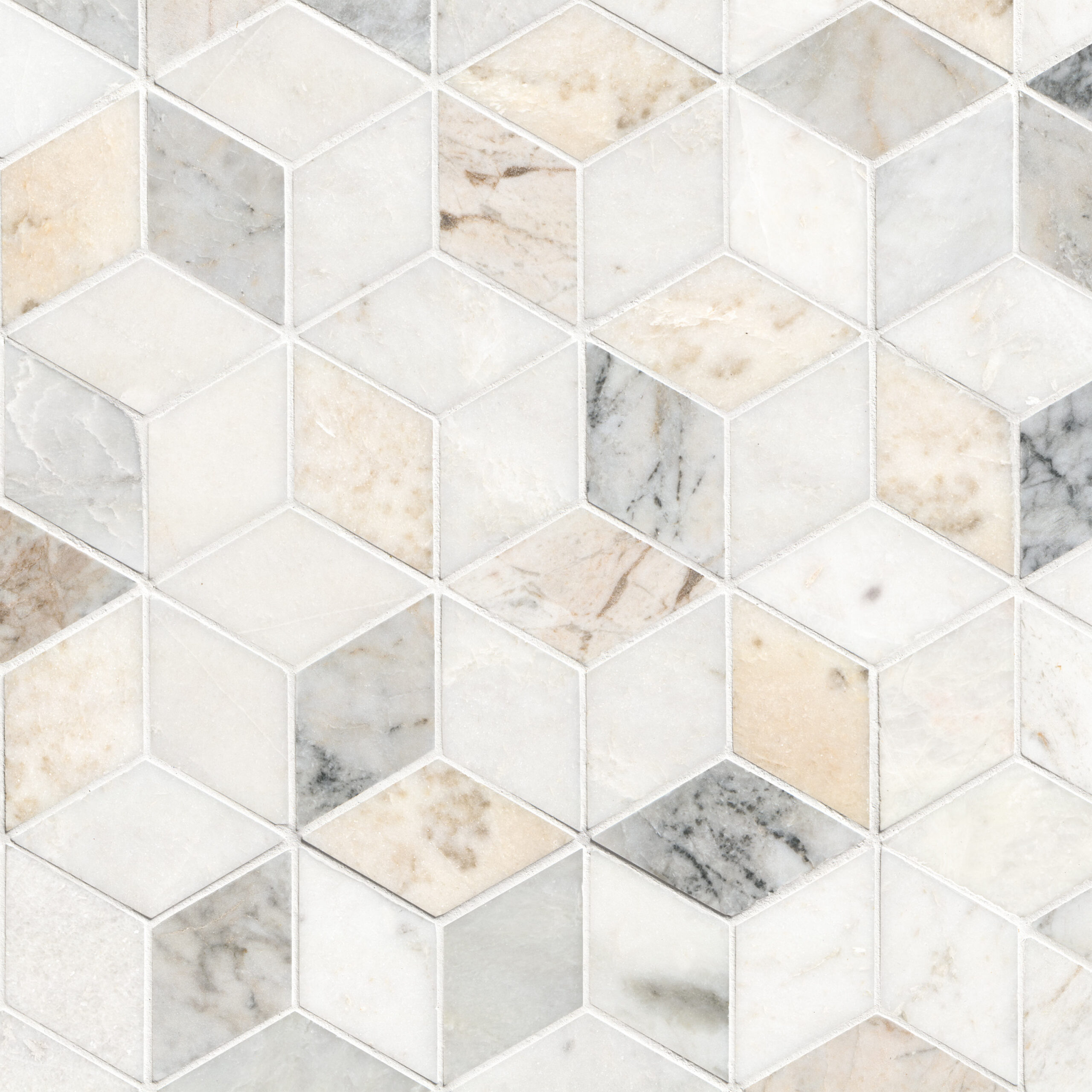 Arabescato Venato Cube Marble Tile
