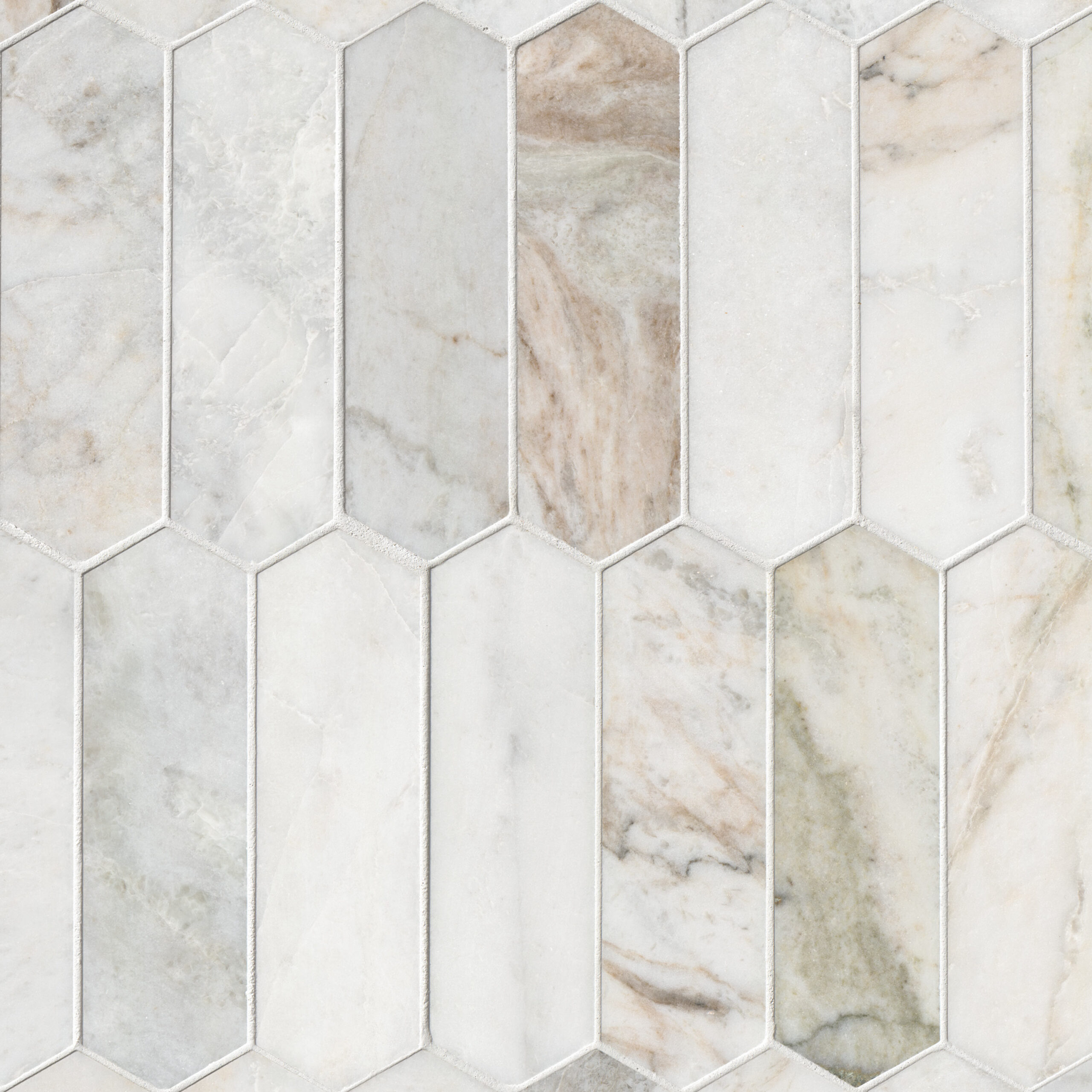 Arabescato Venato Picket Tile