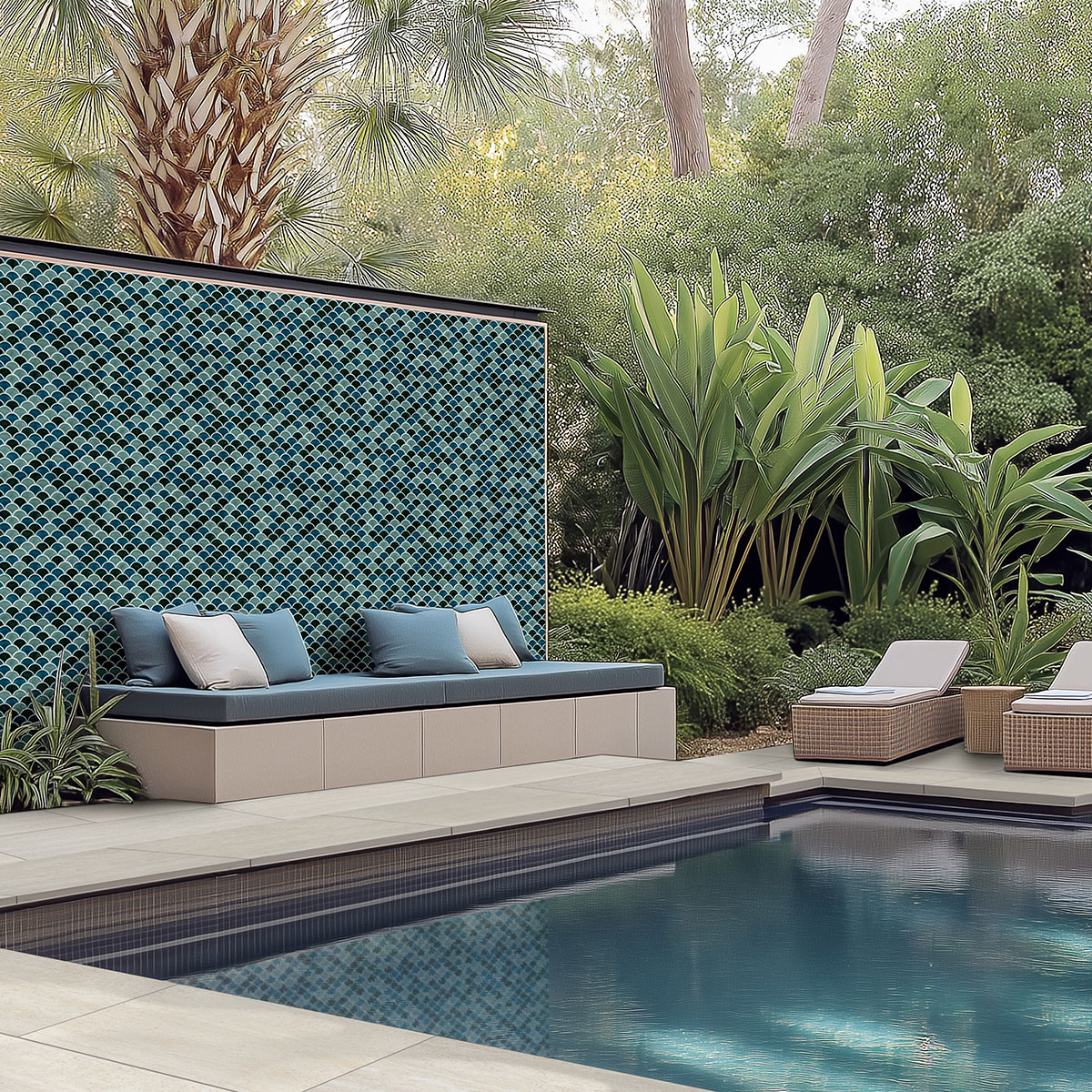 Azul Scallop Tile - Image 3