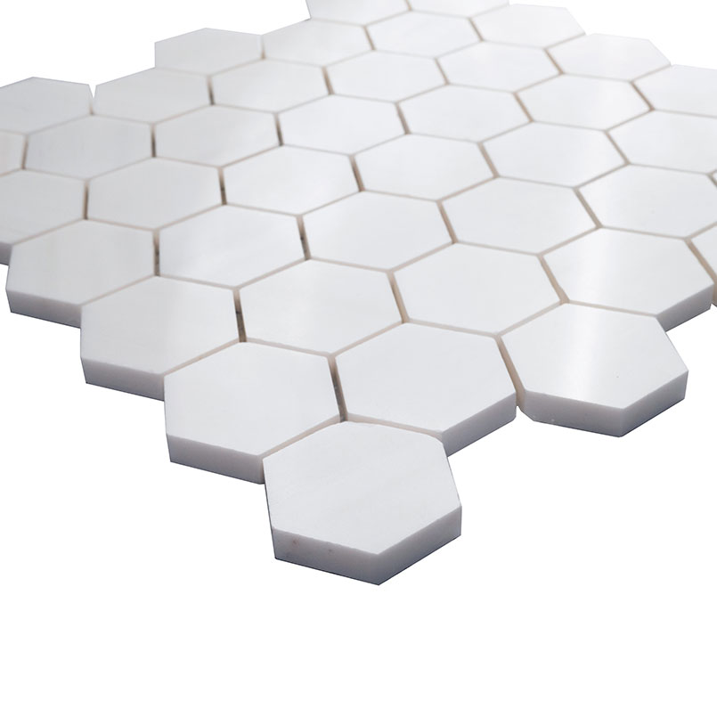 Bianco Dolomite 2” Hexagon Mosaic Tile - Image 5