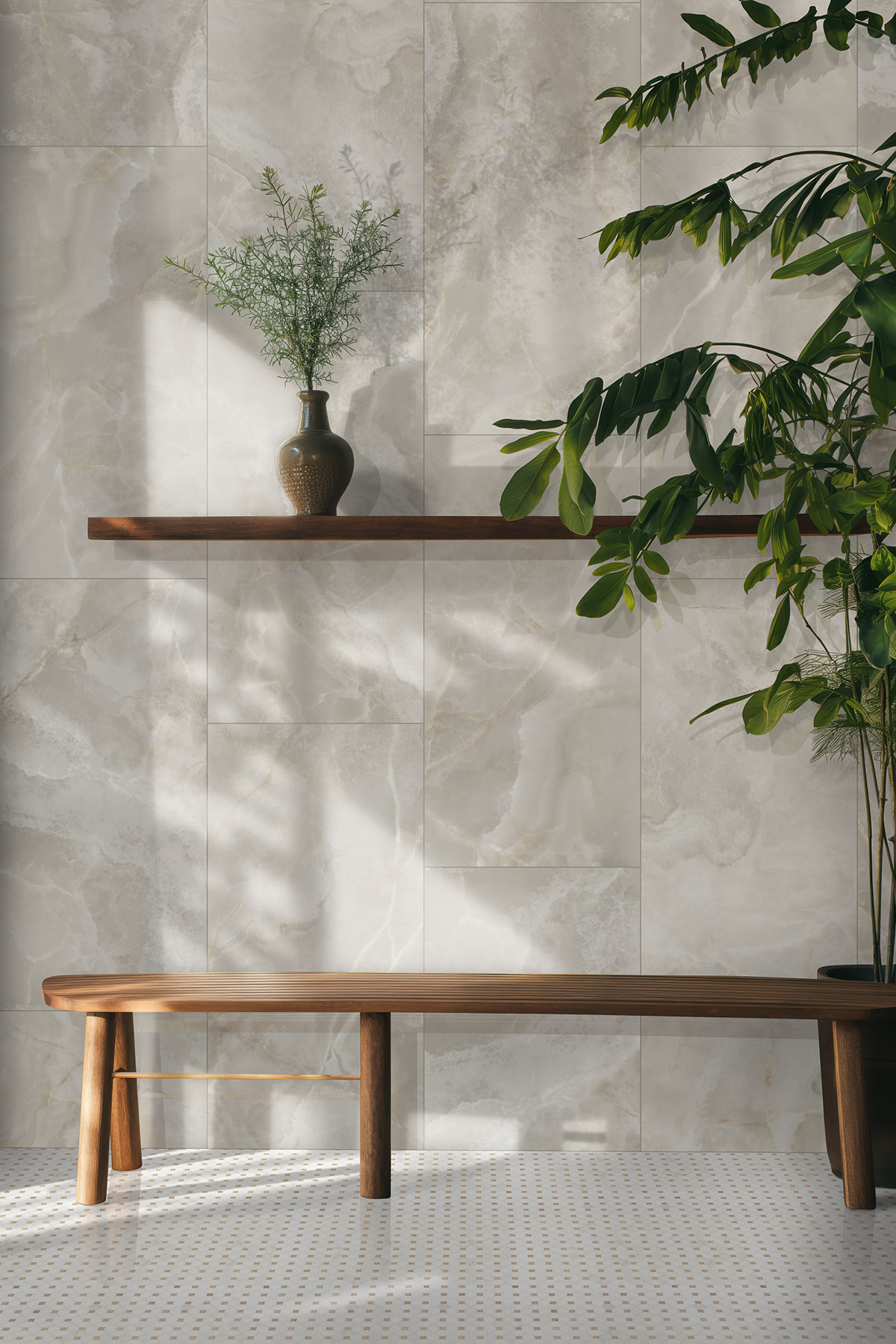 Bianco Dolomite Crema Dotty Pattern - Image 9