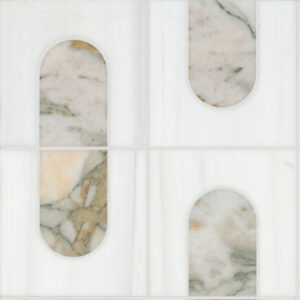 Bianco Dolomite Moderno Polished Mosaic
