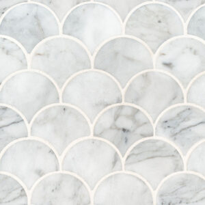 Calacatta Blanco Scallop Polished Tile