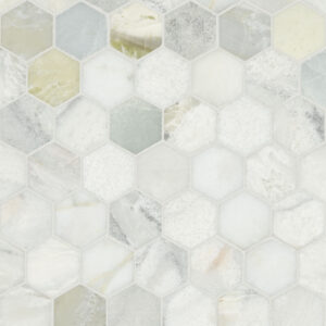 Cloudland 2" Hexagon Polished Tile