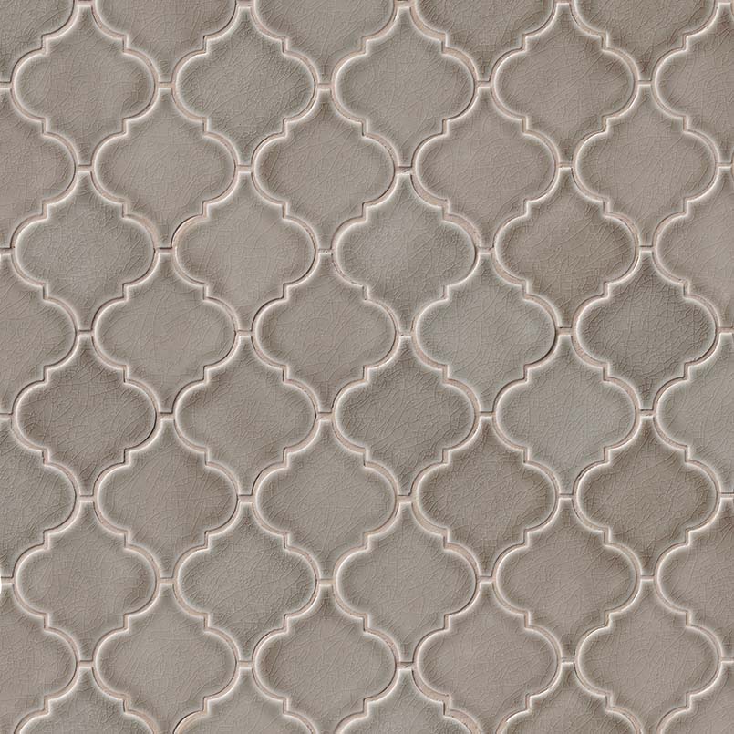 Dove Gray Arabesque Tile - Image 2