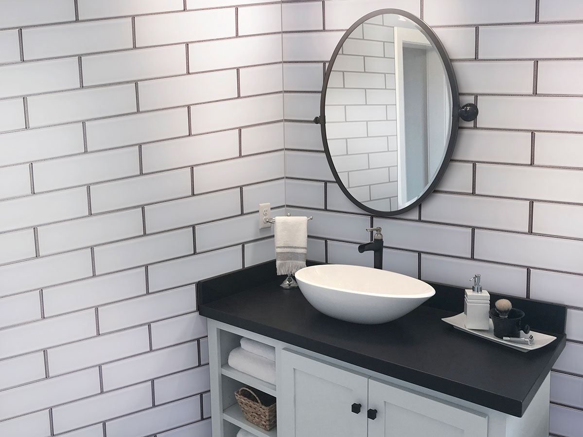 Ice Bevel Glass Tile 4x12 - Image 5