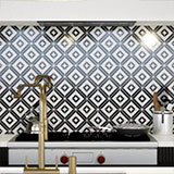 Rhombix Nero Geometric Tile - Image 6