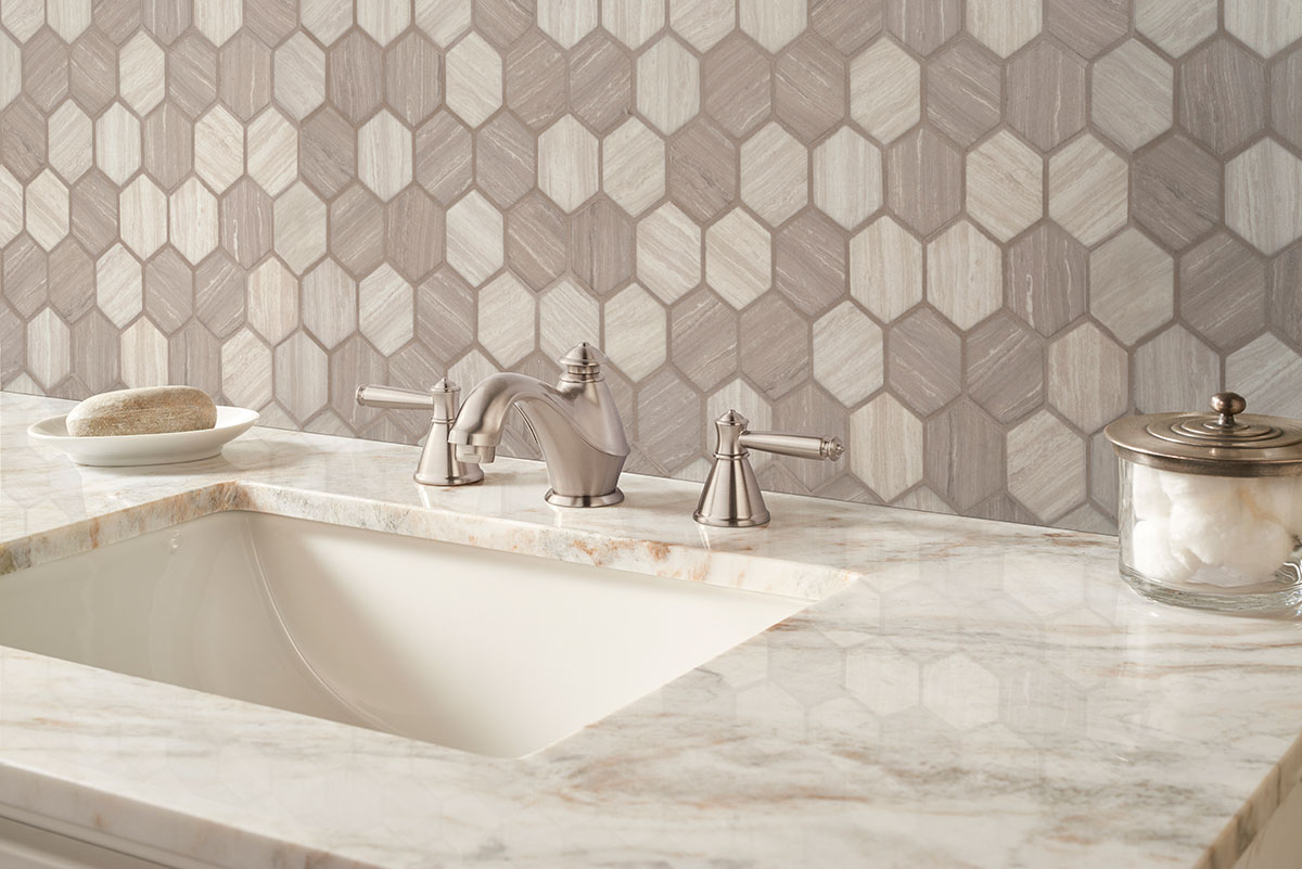Silva Oak 2” Hexagon Mosaic Tile - Image 4