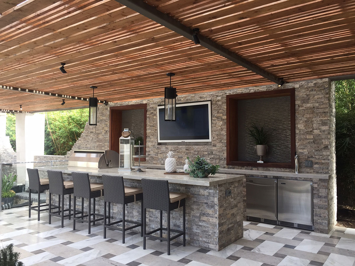 Silver Travertine Stacked Stone - Image 14