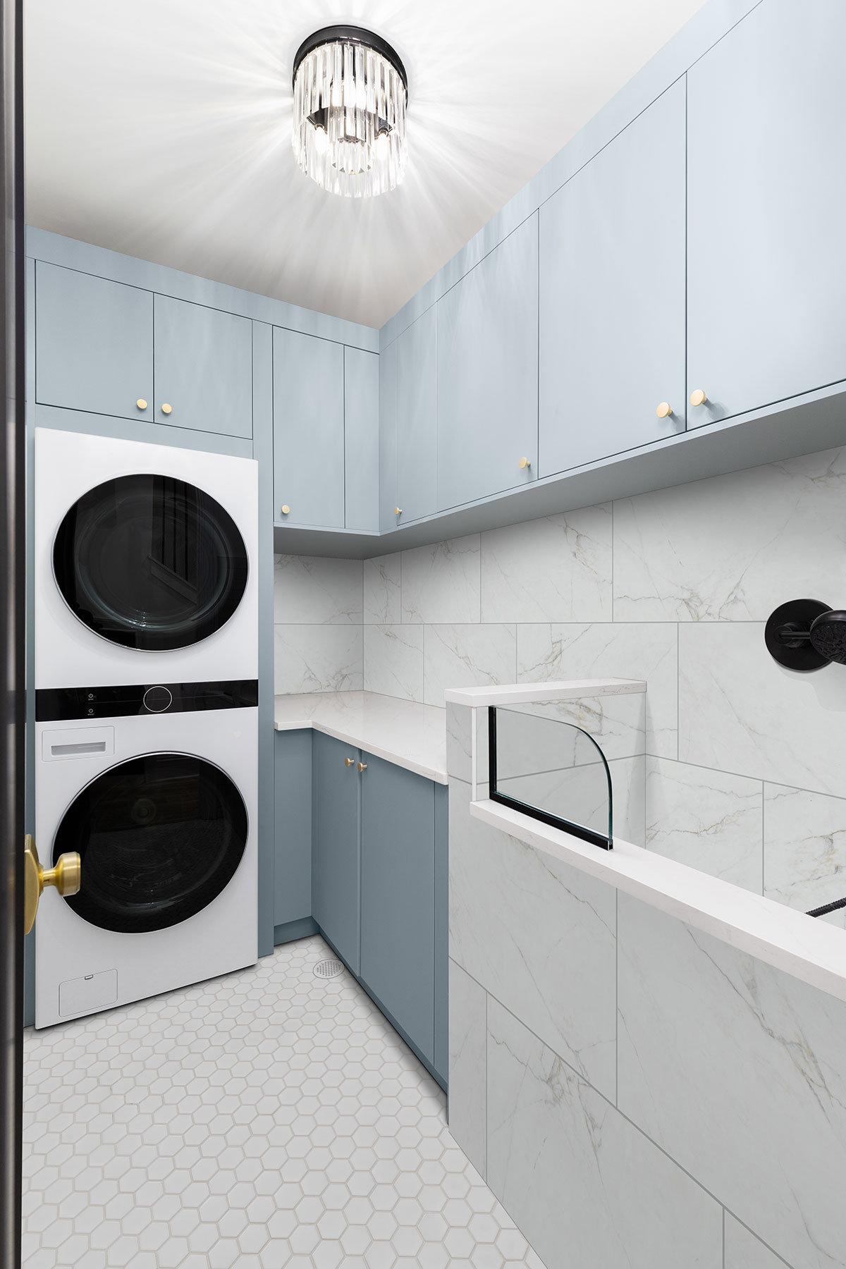 White Glossy 2” Hexagon Mosaic Tile - Image 5