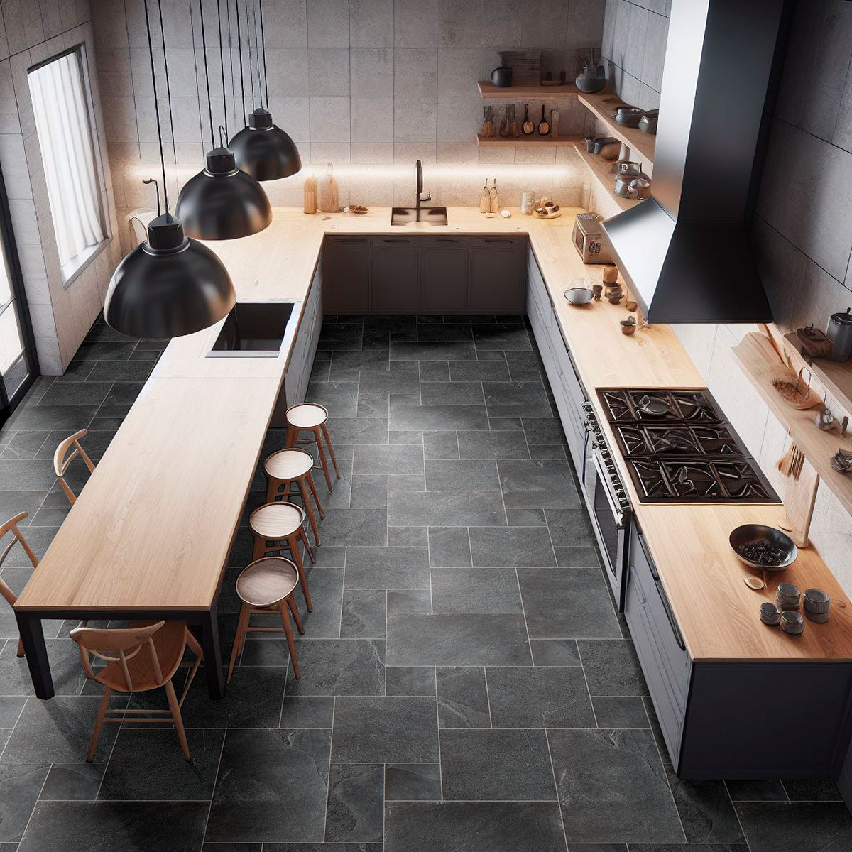 Montauk Black Slate: Elegance & Versatility for Your Space - Image 19